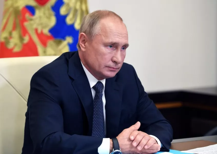 Russian President Vladimir Putin announced the vaccine on Tuesday (Alexei Nikolsky, Sputnik, Kremlin Pool Photo via AP)