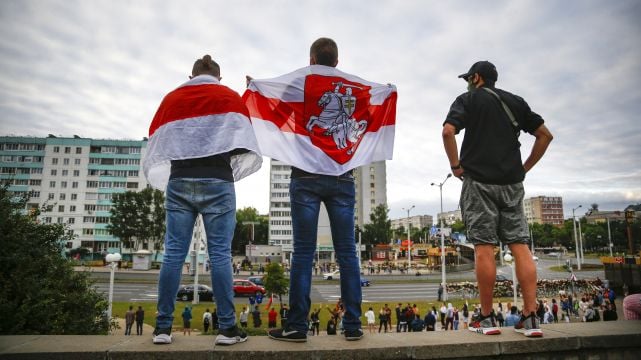 Thousands Form ‘Lines Of Solidarity’ In Belarus