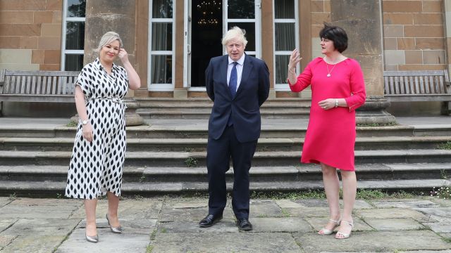 Boris Johnson Meets Political Leaders On Visit To Northern Ireland