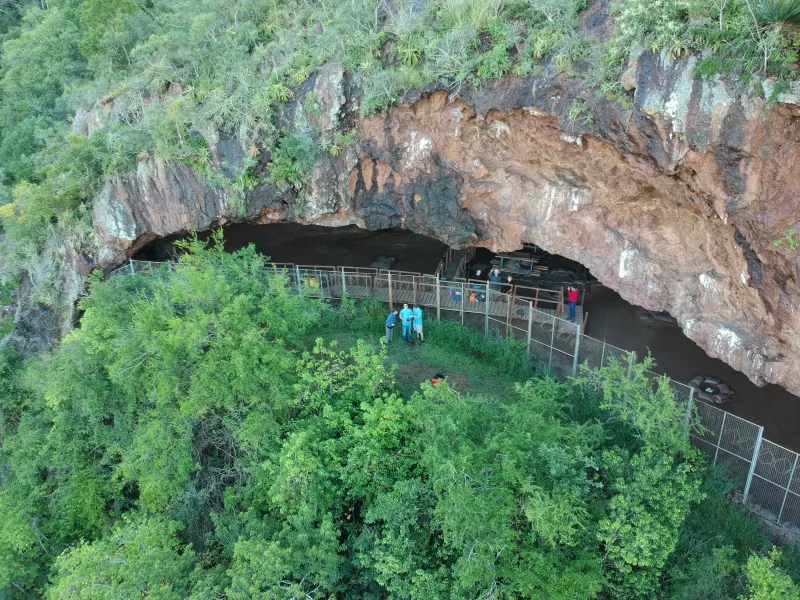 The entrance to the Border Cave in South Africa (Ashley Kruger/Science/PA)