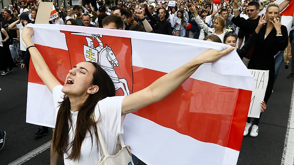 Thousands Flood Belarus Capital As Election Protests Grow