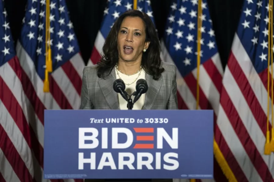 Kamala Harris was chosen as the running mate to former Vice President Joe Biden (Carolyn Kaster/AP)