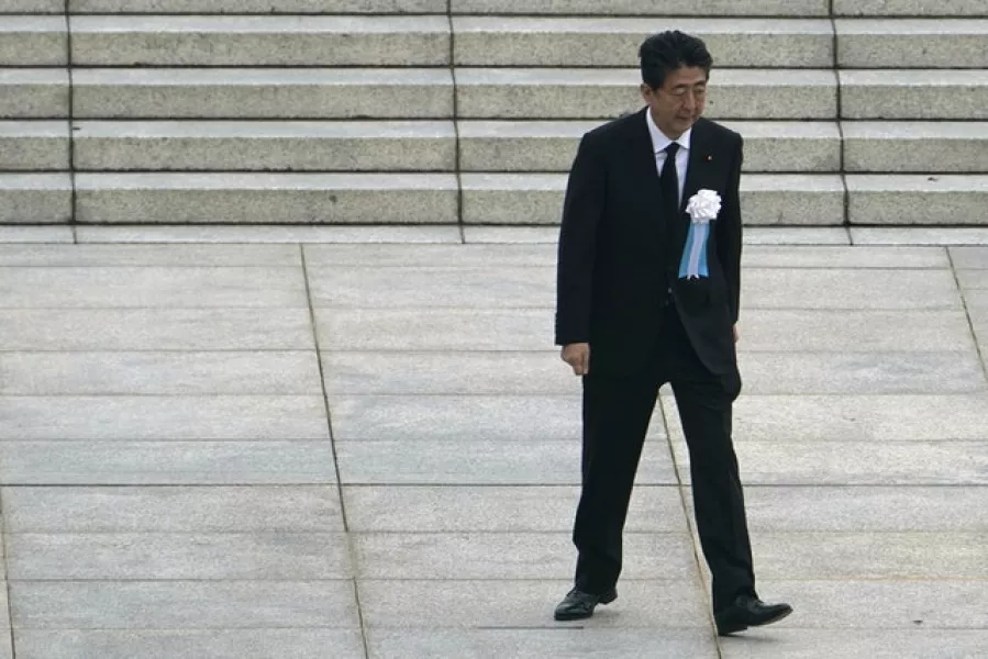 Japanese prime minister Shinzo Abe (Eugene Hoshiko/AP)