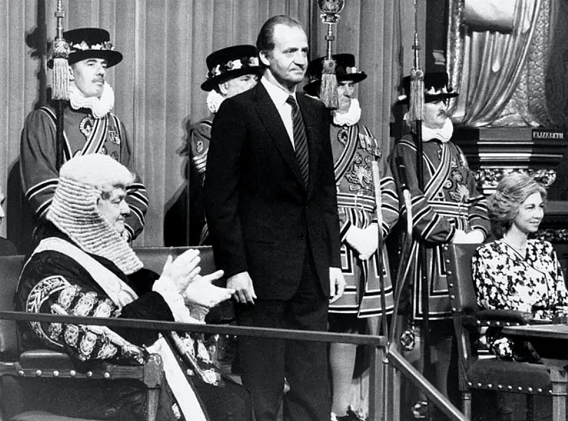 King Juan Carlos addressed both Houses of Parliament (PA)