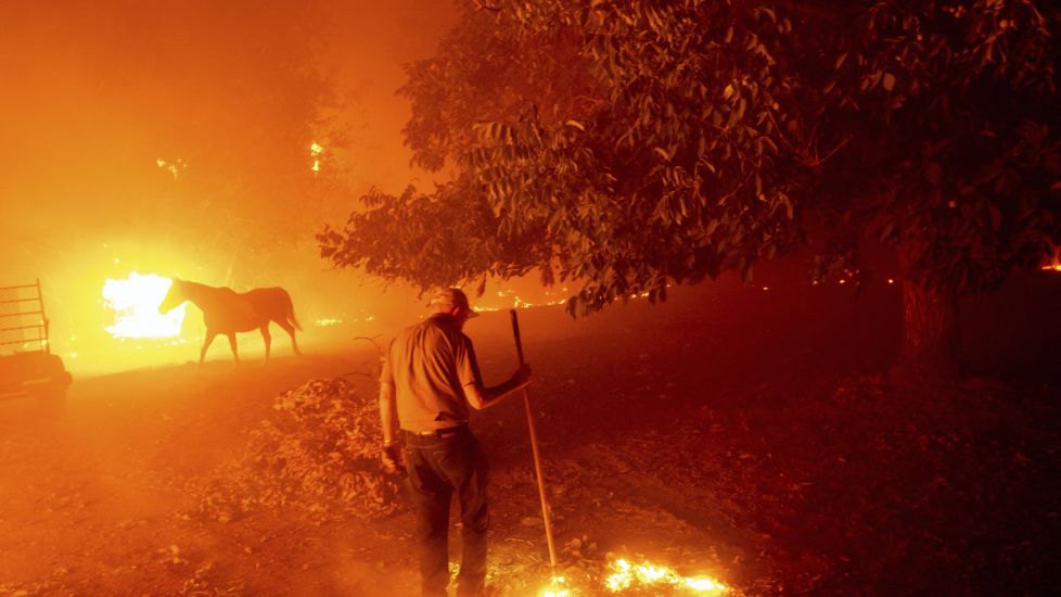Residents Flee Homes As Wildfires Scorch Northern California