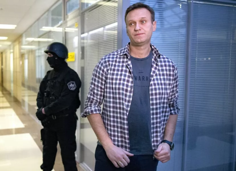 Mr Navalny is in intensive care (AP)