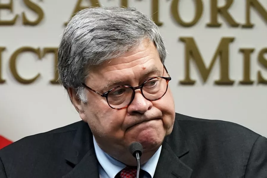 US attorney general William Barr (Charlie Riedel/AP)