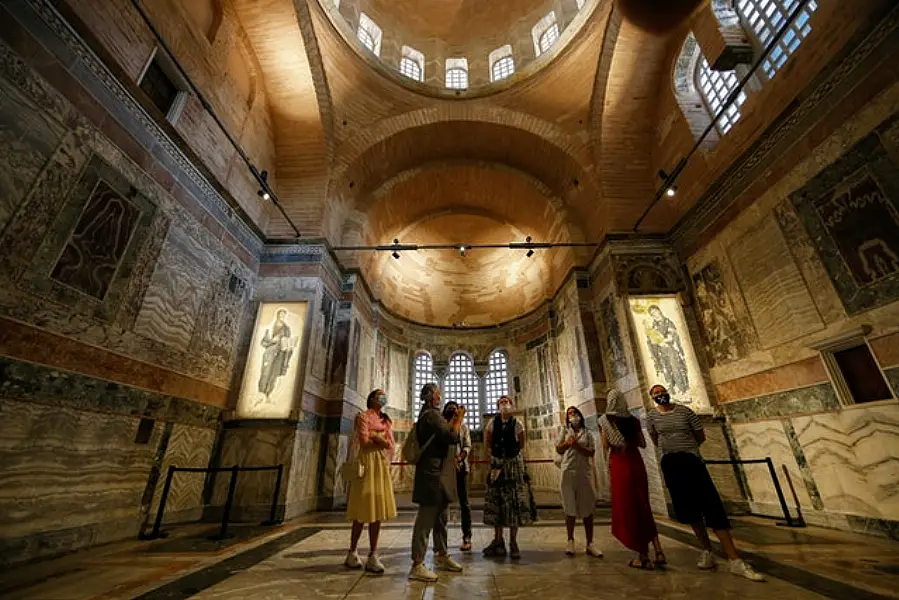 St Saviour in Chora church, known as Kariye in Turkish (Emrah Gurel/AP)