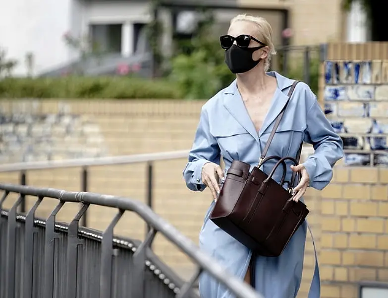 Alexei Navalny’s wife Yulia arriving at the hospital (Kay Nietfeld/dpa via AP)