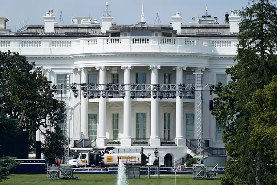 Donald Trump is expected to make his speech from the south lawn of the White House (Patrick Semansky/AP)