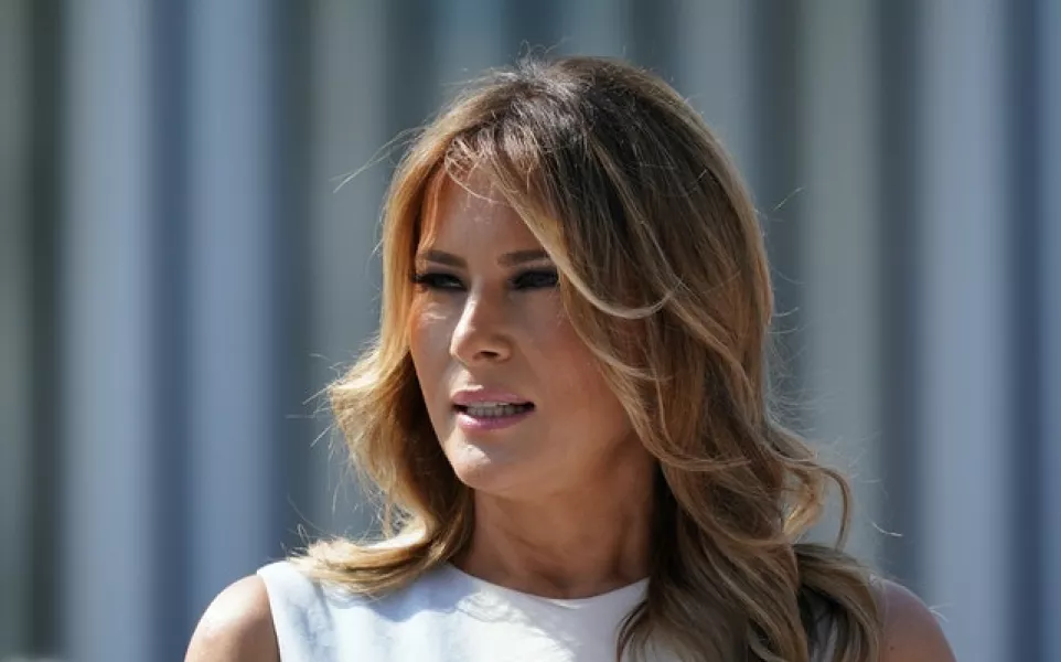 US first lady Melania Trump will address the convention from the White House later (AP)