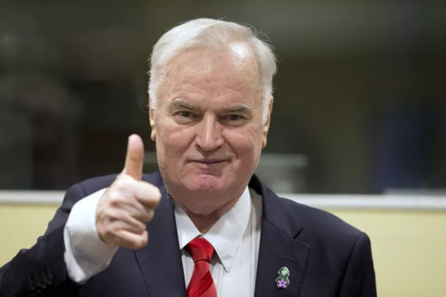 Lawyers for Mladic have repeatedly complained about his ill health (AP/Peter Dejong, Pool, File)