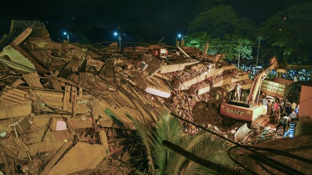 Rescuers Find Almost 60 Survivors After Building Collapse In India