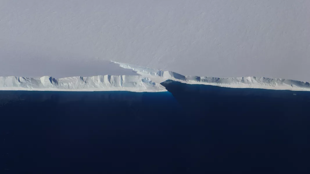 Increased surface melting from the weight of the water could enlarge fractures, according to the team (Martin Wearing/PA)