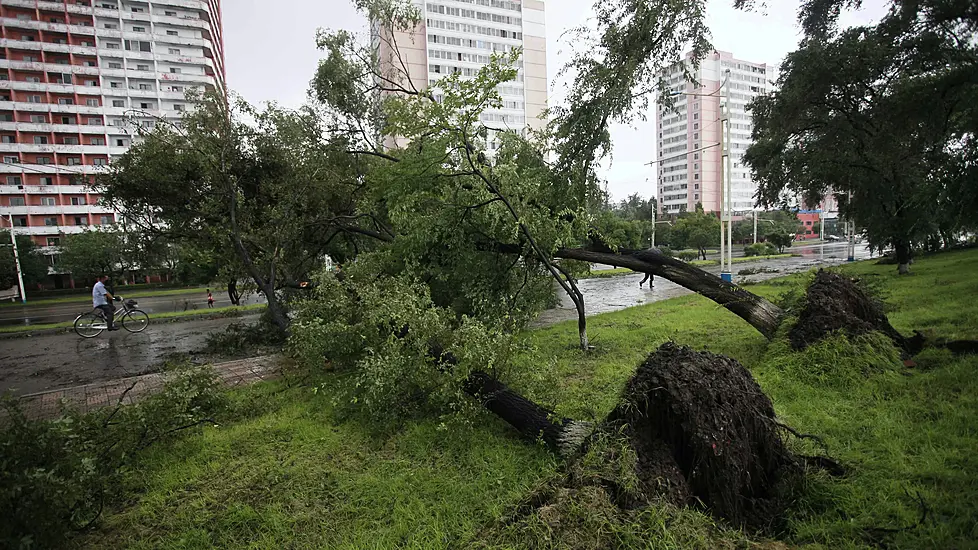 Roads Flooded And Buildings Damaged As 83Mph Typhoon Hits Korean Peninsula