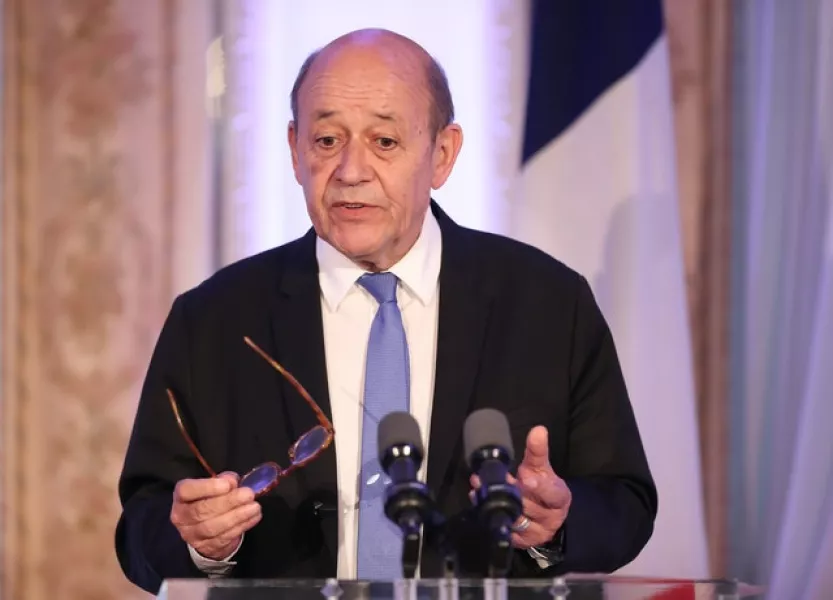 Jean-Yves Le Drian said Lebanon risks complete collapse (PA)