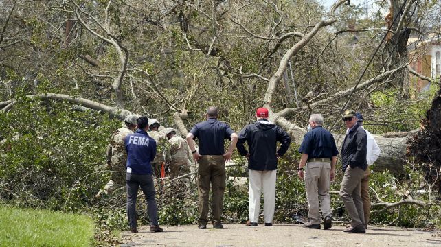 Trump Surveys Hurricane Laura Damage In Post-Convention Trip