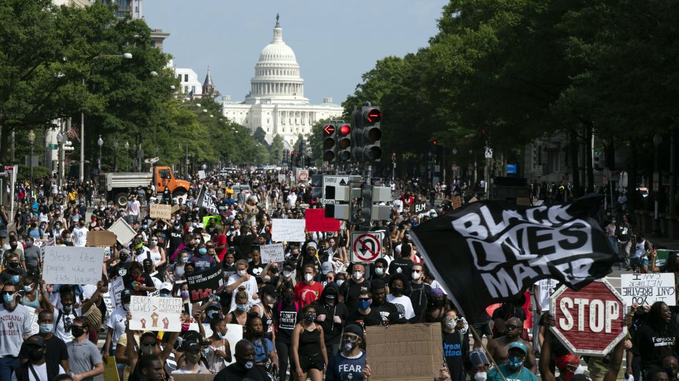 Thousands March On Washington In Protest Over Racist Violence