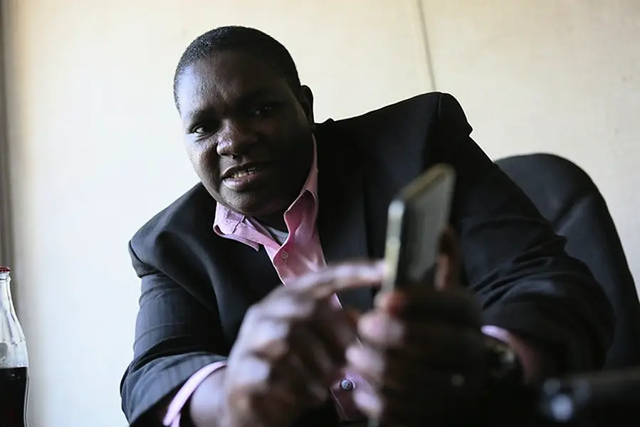 Elias Mambo, the publisher of the ZimMorning post (AP)