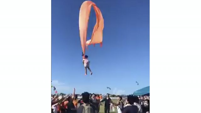 Three-Year-Old Girl Lifted Into Air By Kite In Taiwan