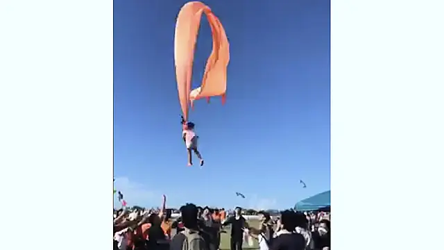 Three-Year-Old Girl Lifted Into Air By Kite In Taiwan