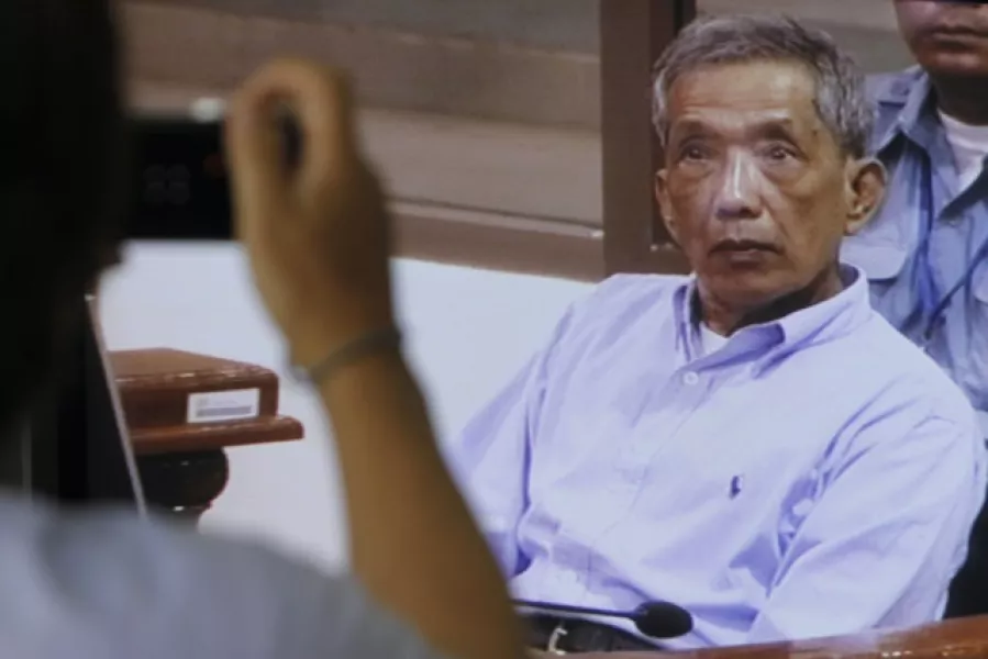 Duch was the first senior Khmer Rouge figure to face the UN-backed tribunal in Cambodia (Heng Sinith/AP)
