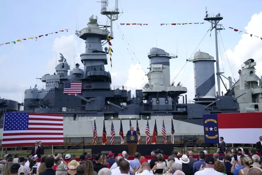 President Donald Trump designates Wilmington as the first American World War II Heritage City (Evan Vucci/AP)