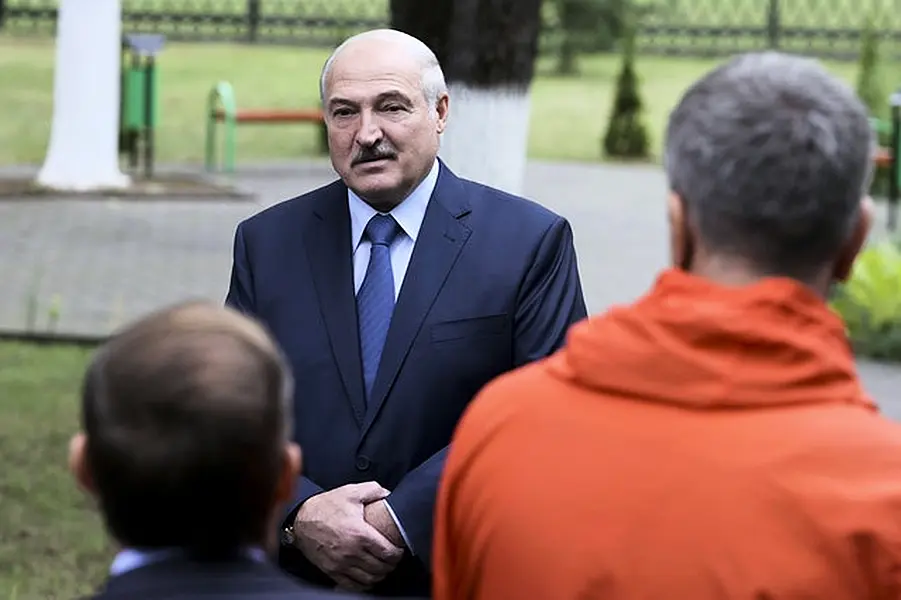 Belarusian President Alexander Lukashenko (Sergei Shelega, BelTA Pool via AP)