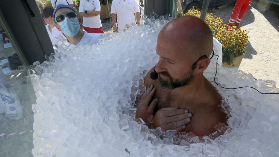 Austrian Man Spends Two-And-A-Half Hours In Box Filled With Ice Cubes