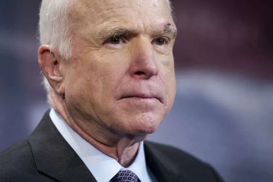 The late US senator John McCain (AP)