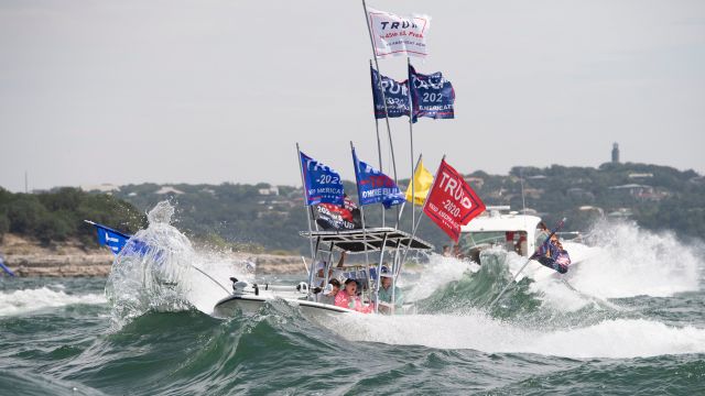 Five Boats Sink At Texas Trump Parade