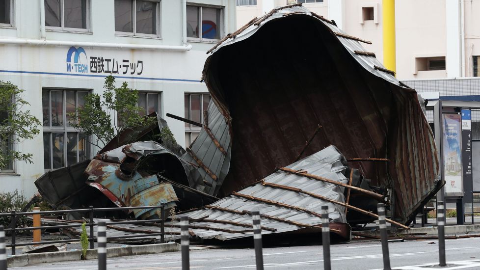 Typhoon Lashes South Korea After Battering Southern Japan