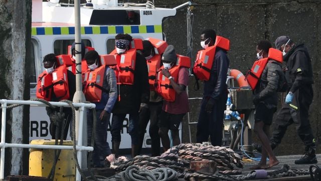 Dozens Of Migrants Arrive In Dover Amid Calm Conditions In Channel