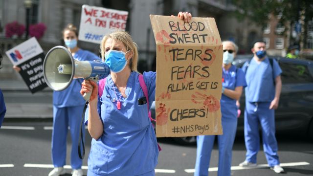 ‘Stop Clapping, Start Paying’: Nhs Workers Demand Better Wages
