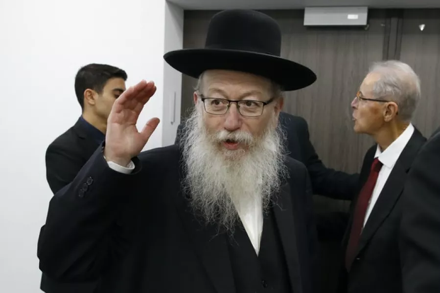 Yaakov Litzman has resigned over the lockdown (Jack Guez/AP)