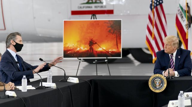 Deadly Wildfires Divide Trump And Governors Of West Coast States