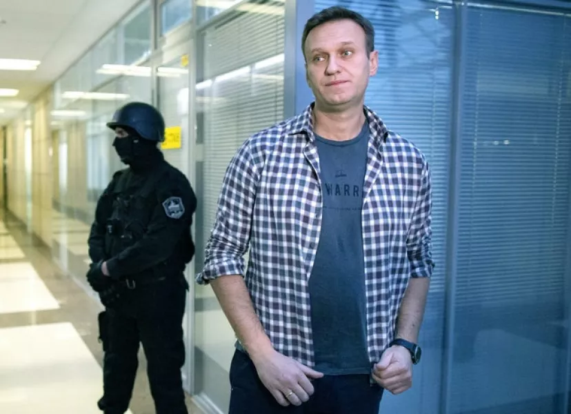 Russian opposition leader Alexei Navalny (Alexander Zemlianichenko/AP)
