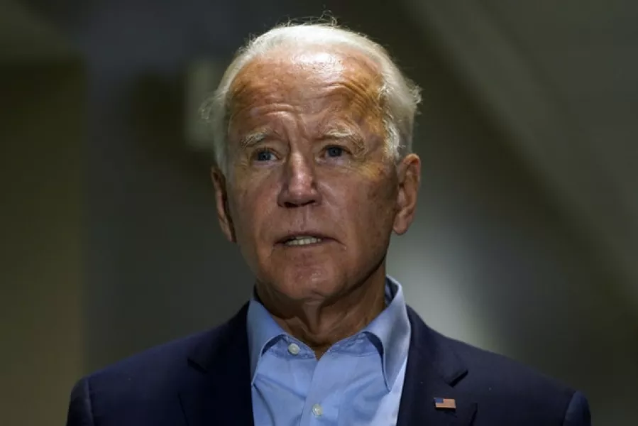 Joe Biden says the vote on Ms Ginsburg’s replacement should be held after the election (Carolyn Kaster/AP)