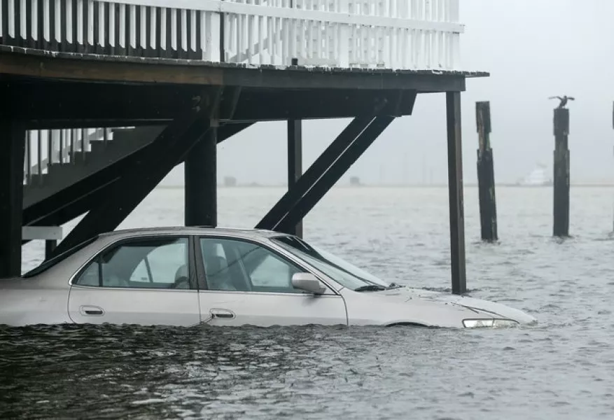 A tidal surge hit Texas, ahead of Tropical Storm Beta making landfall(Godofredo A Vasquez/Houston Chronicle/AP)