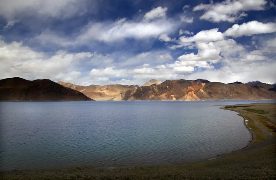 Pangong Lake has been one of the sites where the conflict has continued (Manish Swarup/AP)