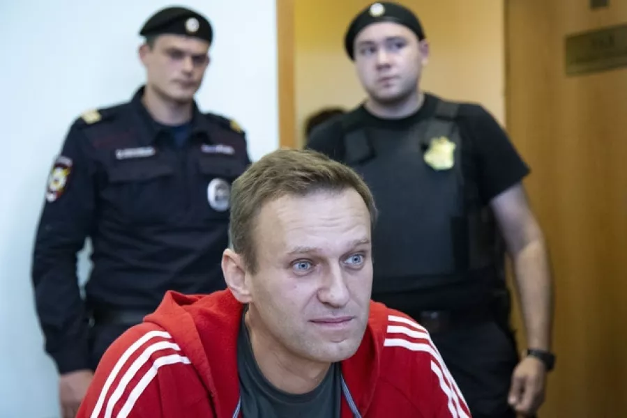 Russian opposition leader Alexei Navalny was in a coma for three weeks (Alexander Zemlianichenko/AP)