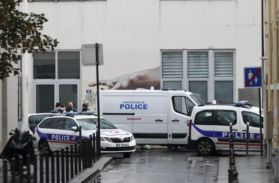 Police on the streets of Paris (Thibault Camus)