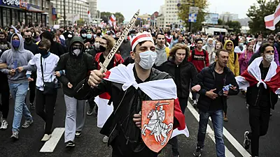 100,000 March In Belarus Capital On 50Th Day Of Protests