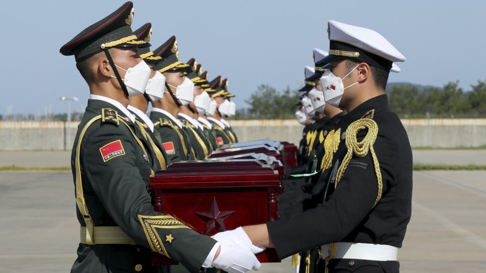 South Korea Returns Remains Of 117 Soldiers To China