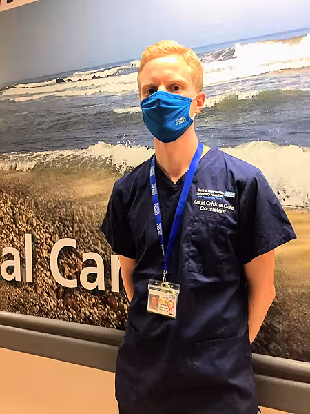 Dr Andy Martin, an intensive care and anaesthesia consultant who is leading the Oscar trial at Manchester Royal Infirmary (MFT)