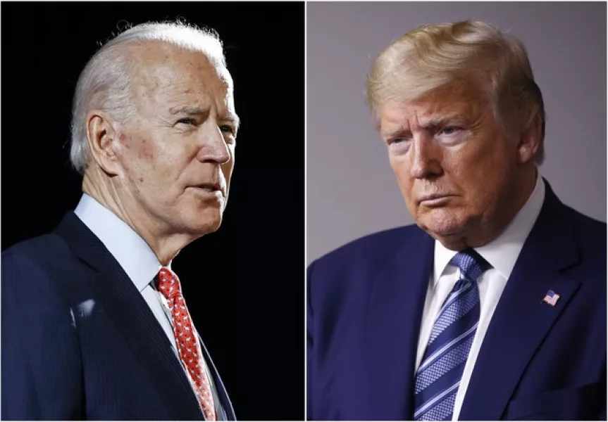 Challenger Joe Biden and President Donald Trump (AP)