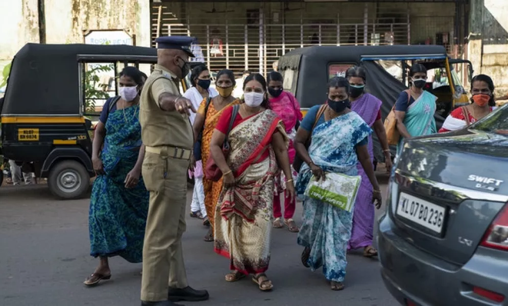 India is expected to pass the United States as the pandemic’s worst-hit country within weeks (AP/R S Iyer)