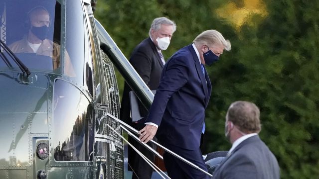 Donald Trump Taken To Military Hospital After Coronavirus Diagnosis