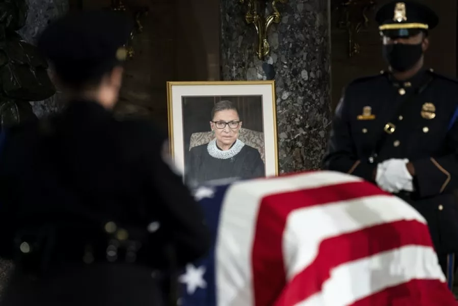The death of Ruth Bader Ginsburg created a vacancy in the court (Erin Schaff/AP)
