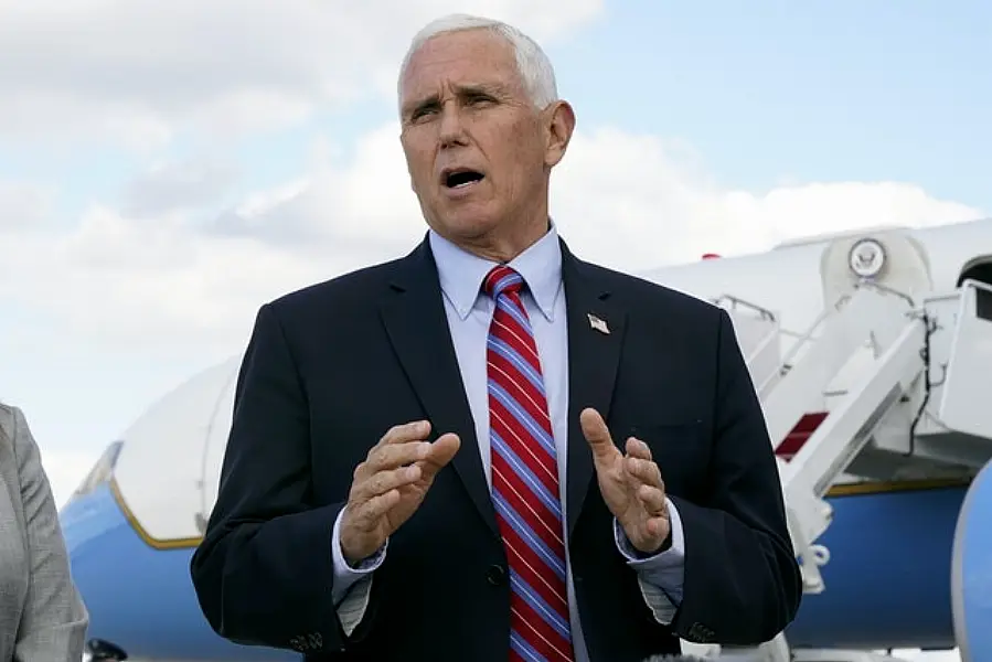 Vice President Mike Pence left Washington for Utah ahead of the vice presidential debate (Jacquelyn Martin/AP)